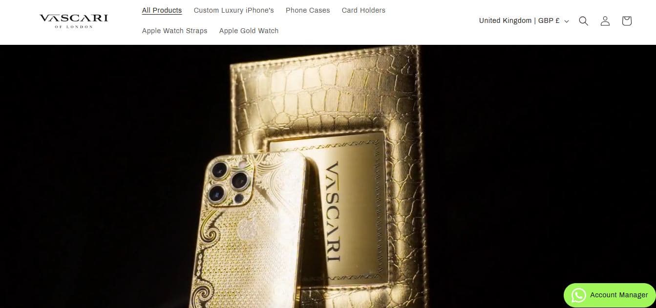 Vascari – Bespoke Luxury Tech E-Commerce
